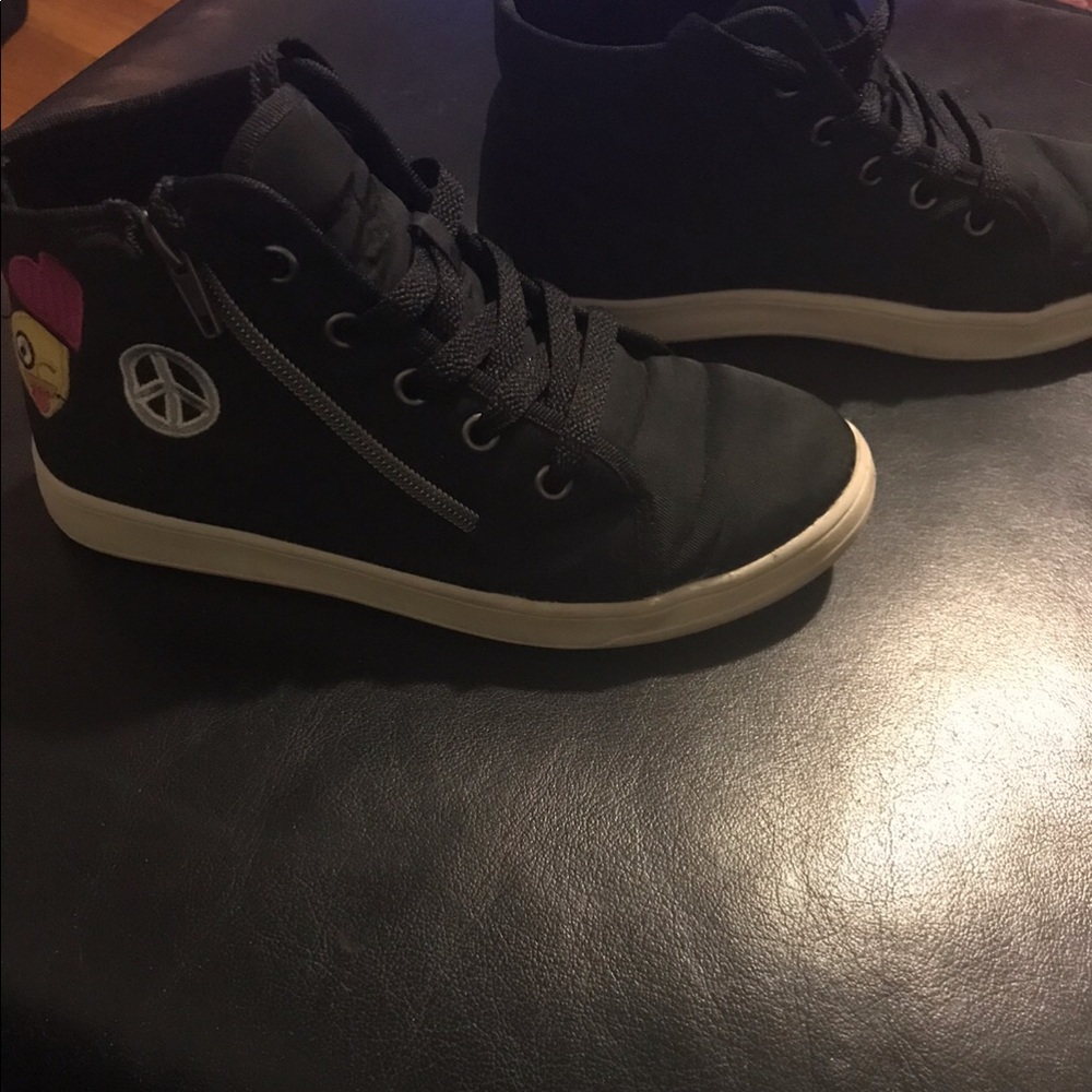 Emoji high top sneaker